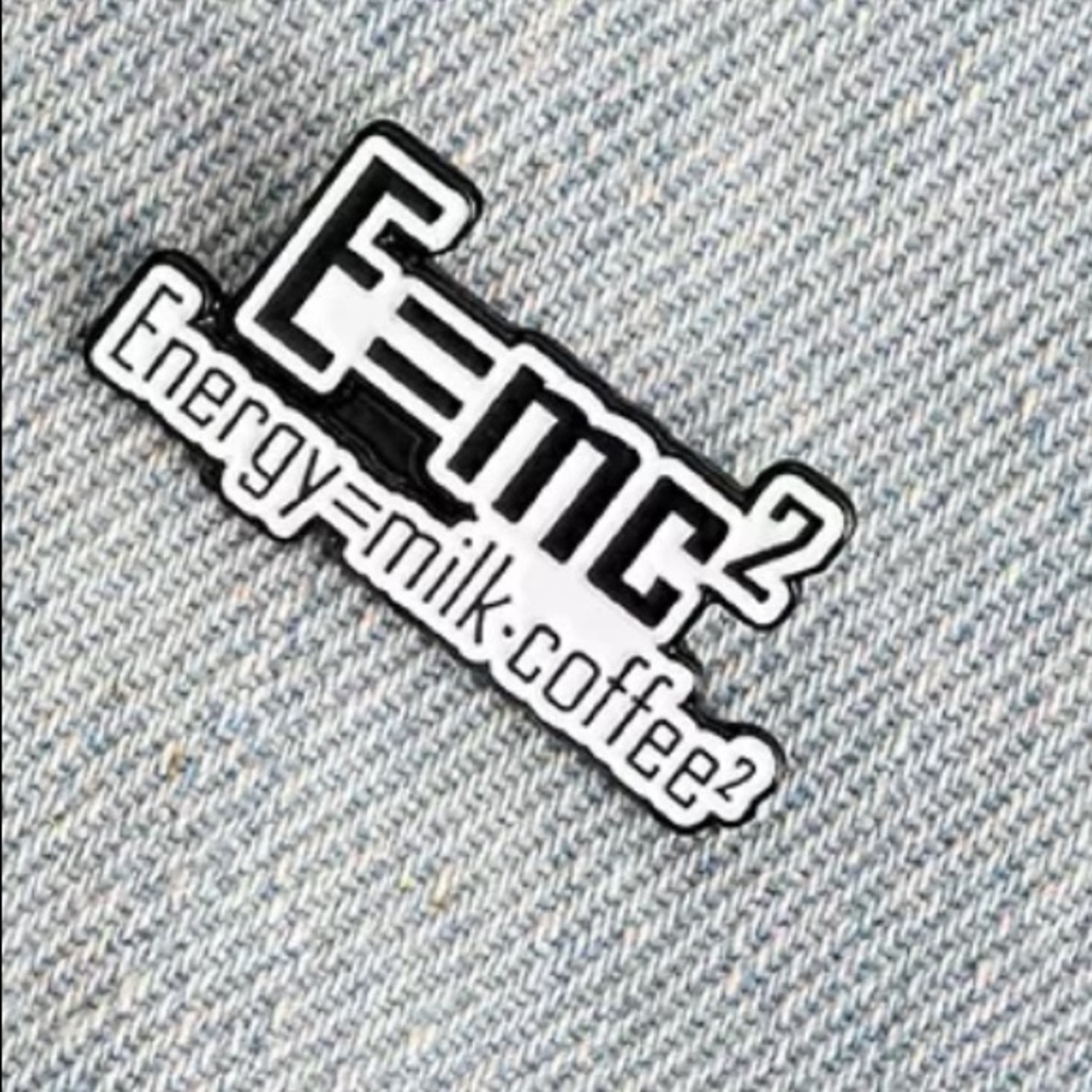 🆕 Funny Energy=milk.coffee2 Enamel Pin Brooch - Picture 2 of 7